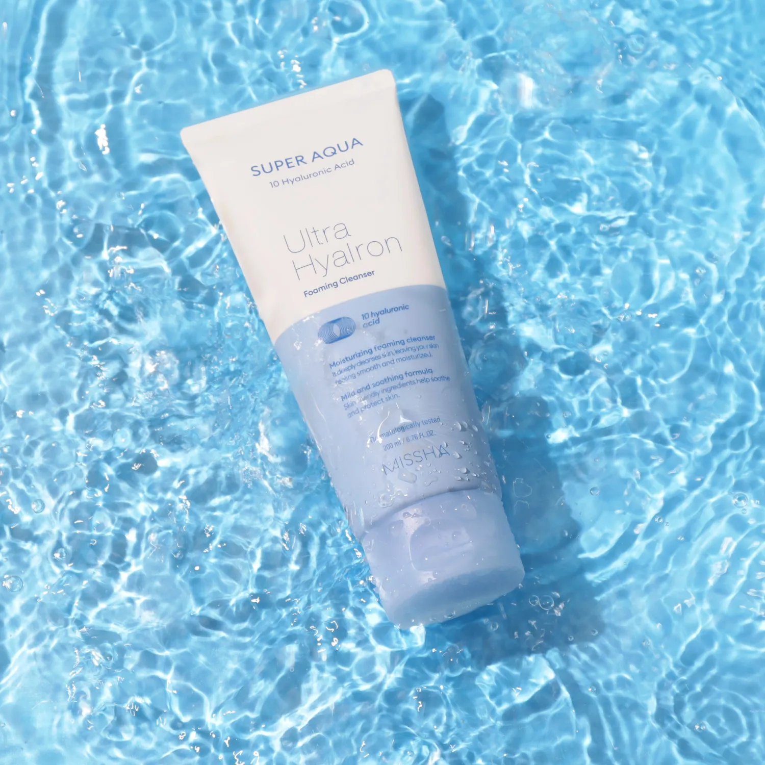 Super Aqua Ultra Hyalron Пенка для умывания и снятия макияжа