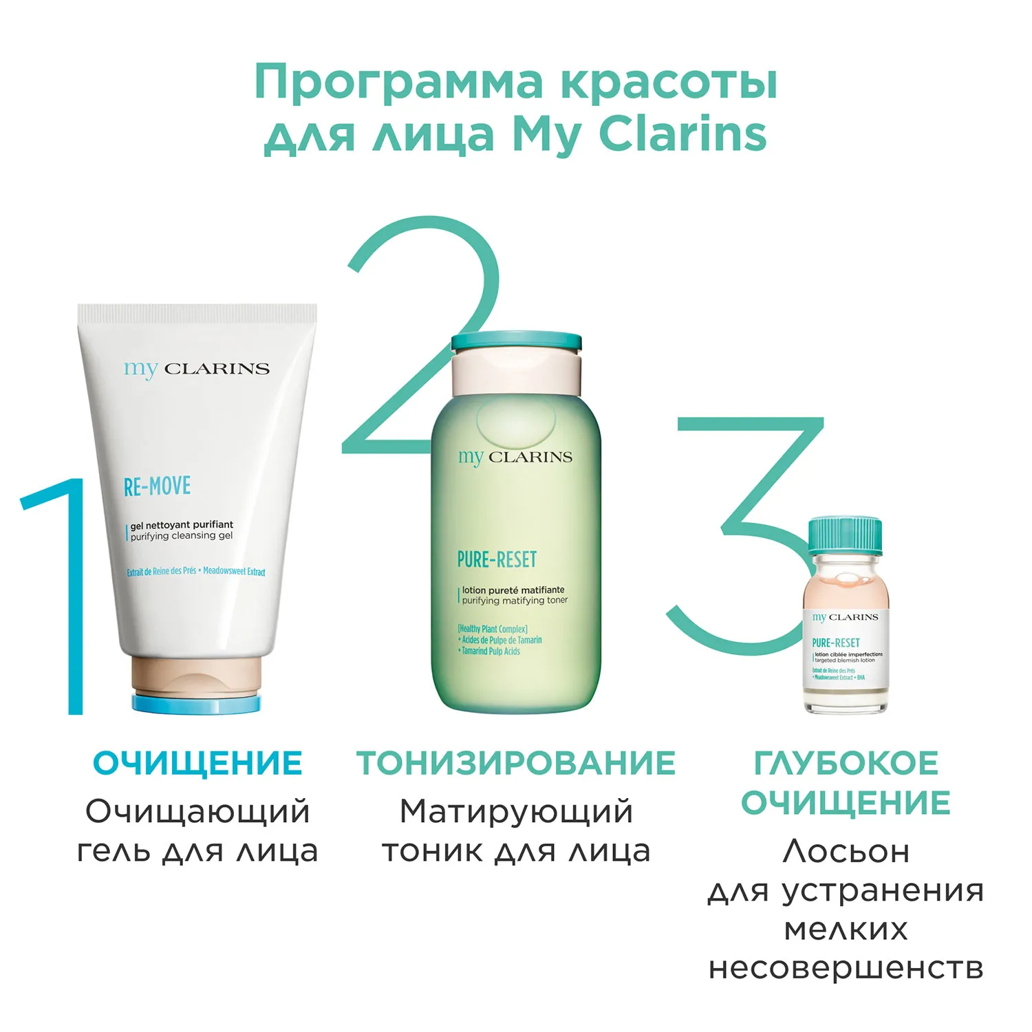 My Clarins Лосьон для устранения мелких несовершенств кожи лица в дорожном формате