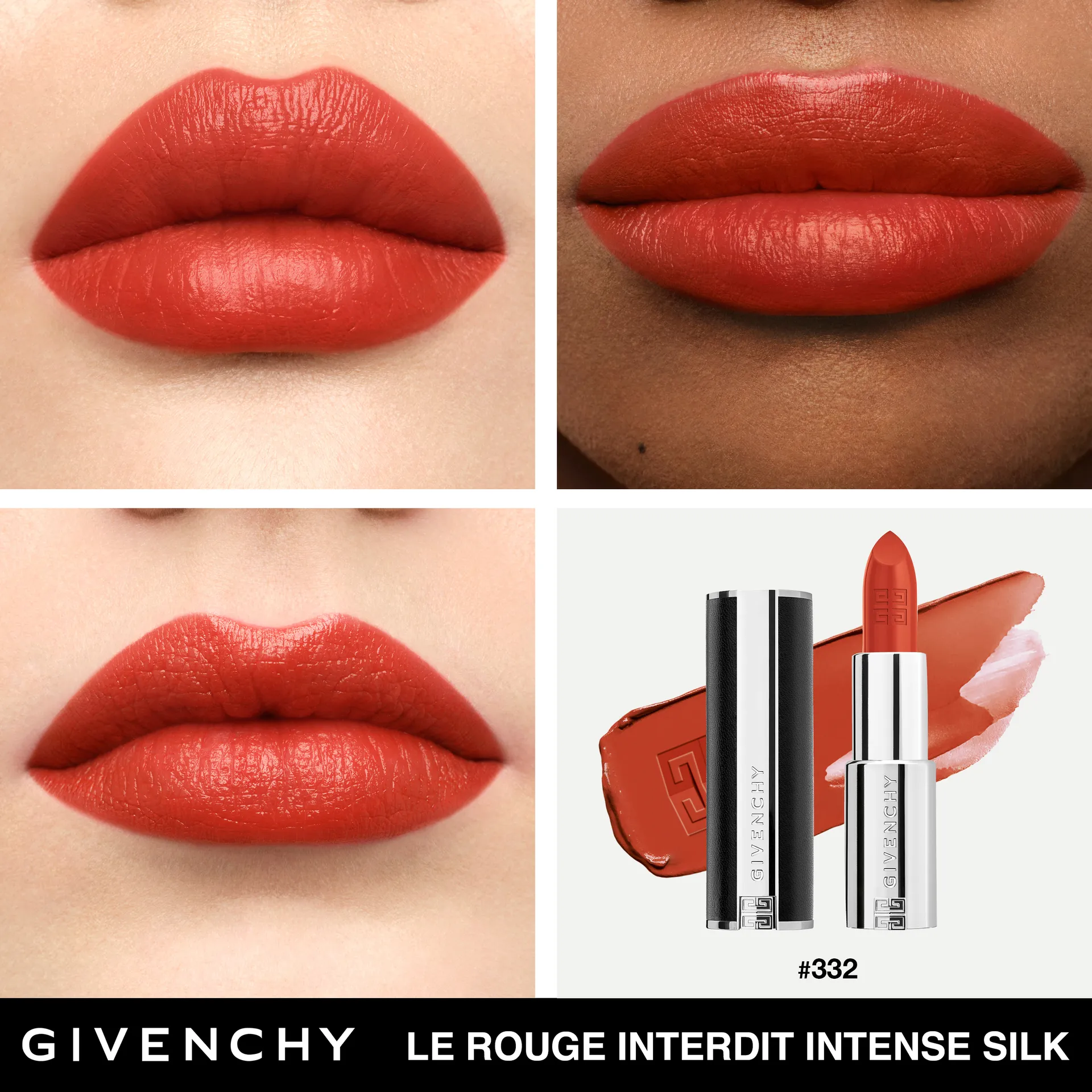 Le Rouge Interdit Intense Silk Сияющая полуматовая губная помада