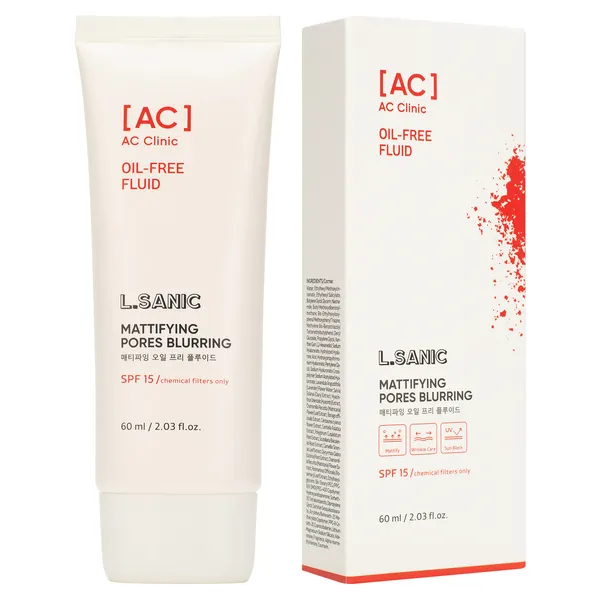 AC clinic mattifying oil-free fluid SPF15 Суперлёгкий матирующий дневной флюид SPF15