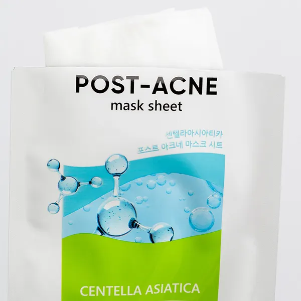 Centella asiatica post-acne mask Sheet Маска тканевая маска с экстрактом центеллы азиатской для проблемной кожи