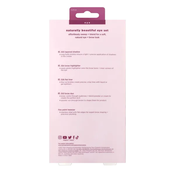 Naturally Beautiful Eye Set Набор кистей для макияжа глаз и бровей