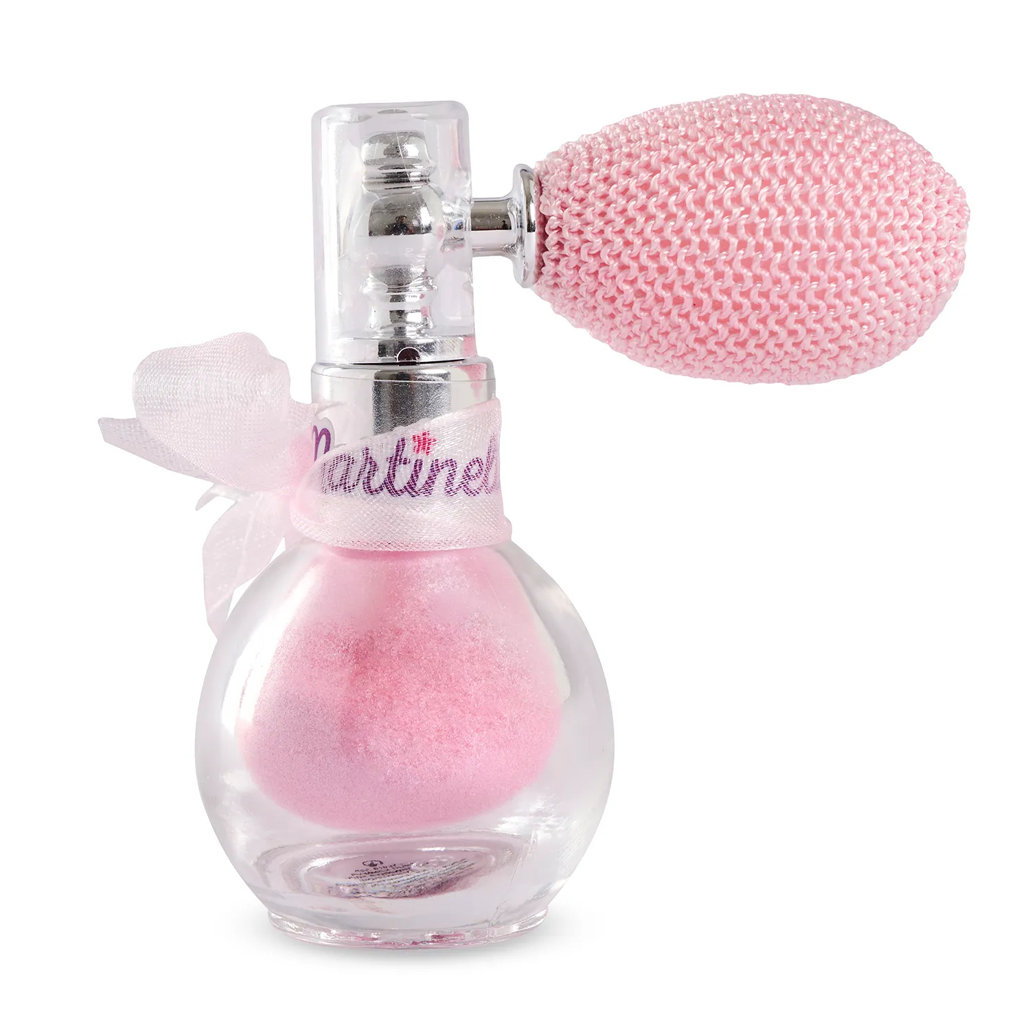Мерцающий спрей для лица и тела розовый