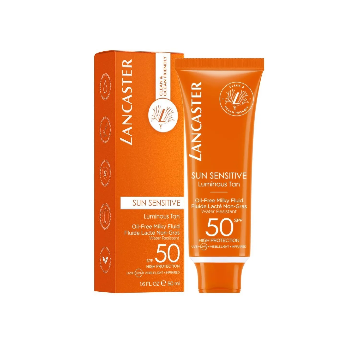 SUN SENSITIVE Солнцезащитное молочко-флюид для лица SPF50