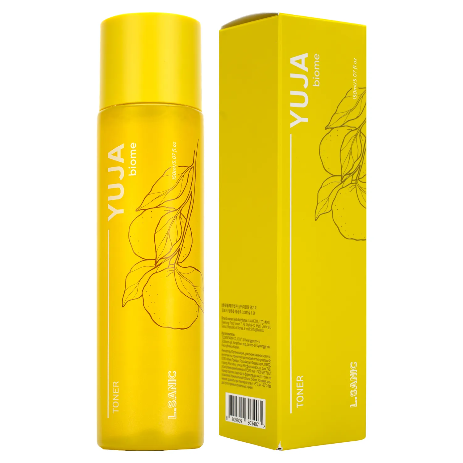 Восстанавливающий тонер с экстрактом юдзу и пробиотиками