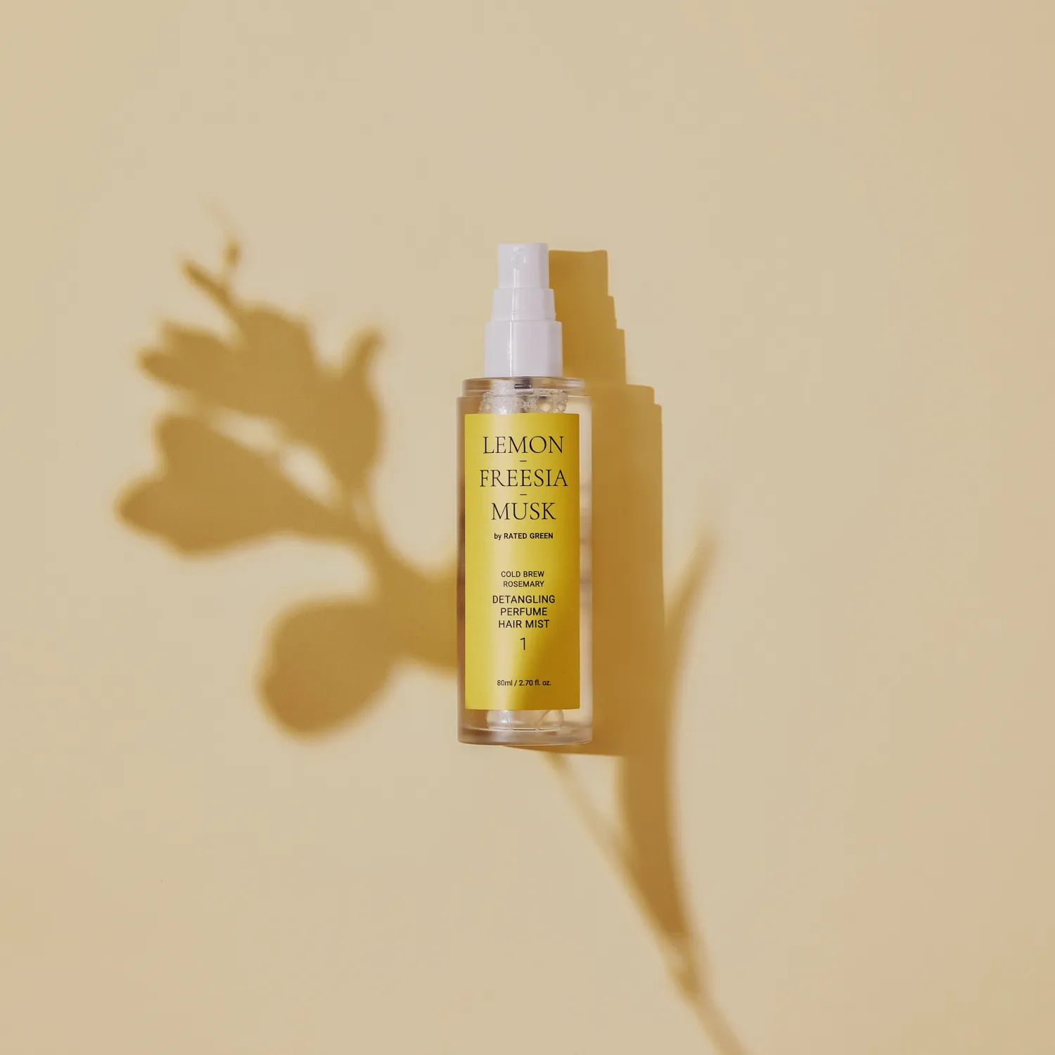 Разглаживающий парфюмированный спрей для волос Лимон, фрезия, мускус
