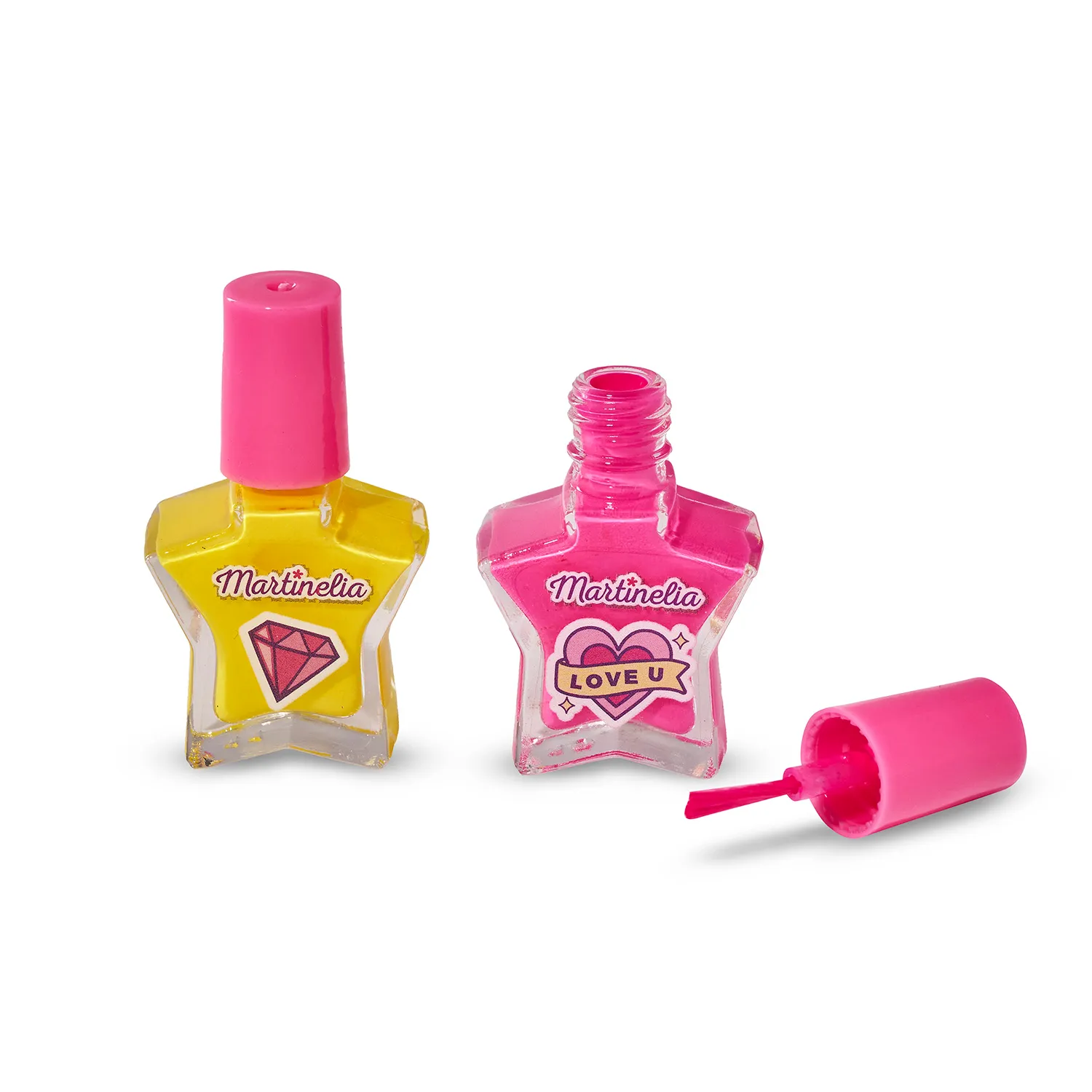 Набор из двух лаков для ногтей розовый