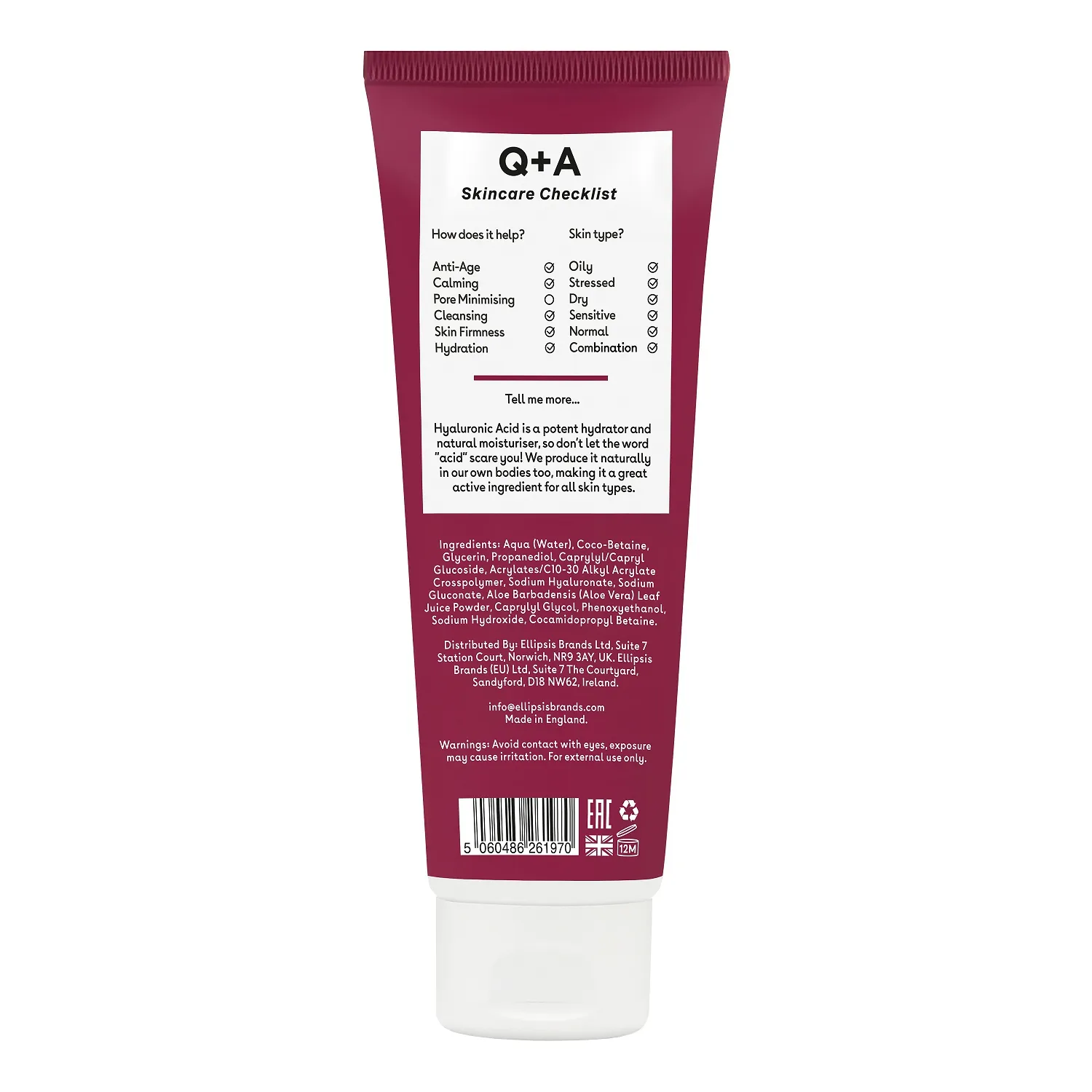 Hyaluronic Acid Увлажняющий гель для умывания лица 