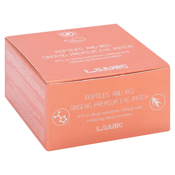 Peptides and red ginseng premium eye patch Гидрогелевые патчи для области вокруг глаз с пептидами и экстрактом красного женьшеня