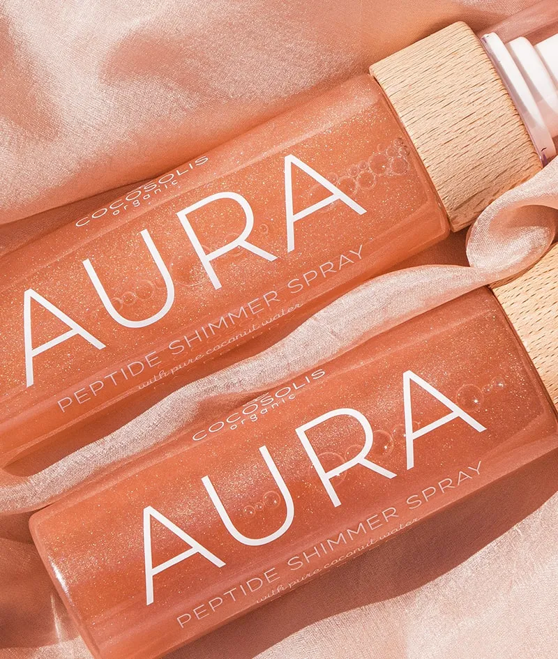AURA PEPTIDE SHIMMER Мерцающий спрей с пептидами для лица, тела и волос