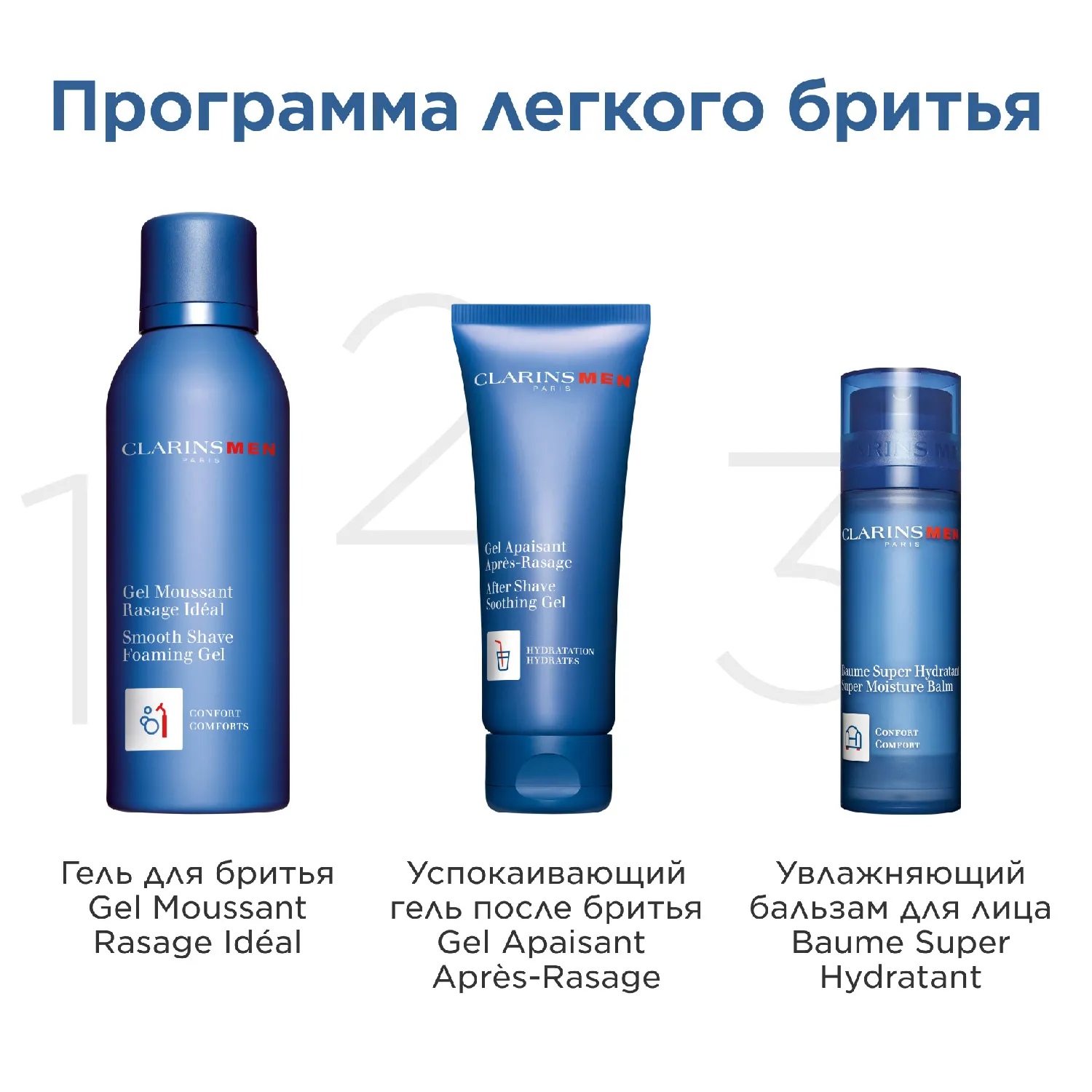MEN Gel Apaisant Apres-Rasage Успокаивающий гель после бритья
