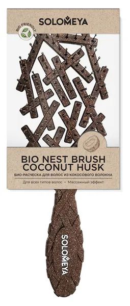 Bio Nest Brush Coconut Husk Био-расческа для волос из кокосового волокна