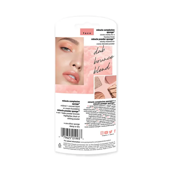 Miracle Complexion Sponge + Miracle Powder Sponge Набор спонжей для макияжа
