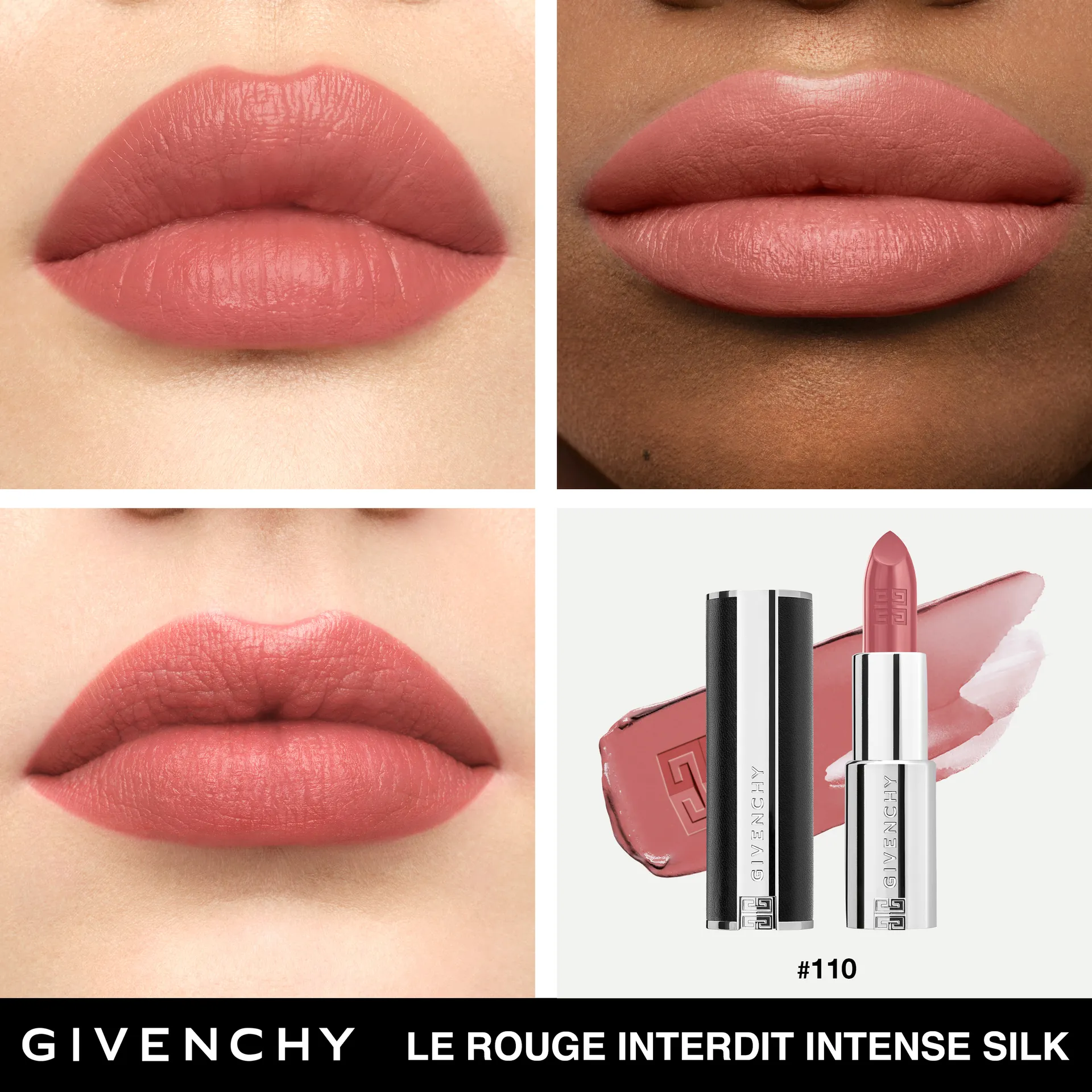 Le Rouge Interdit Intense Silk Сияющая полуматовая губная помада