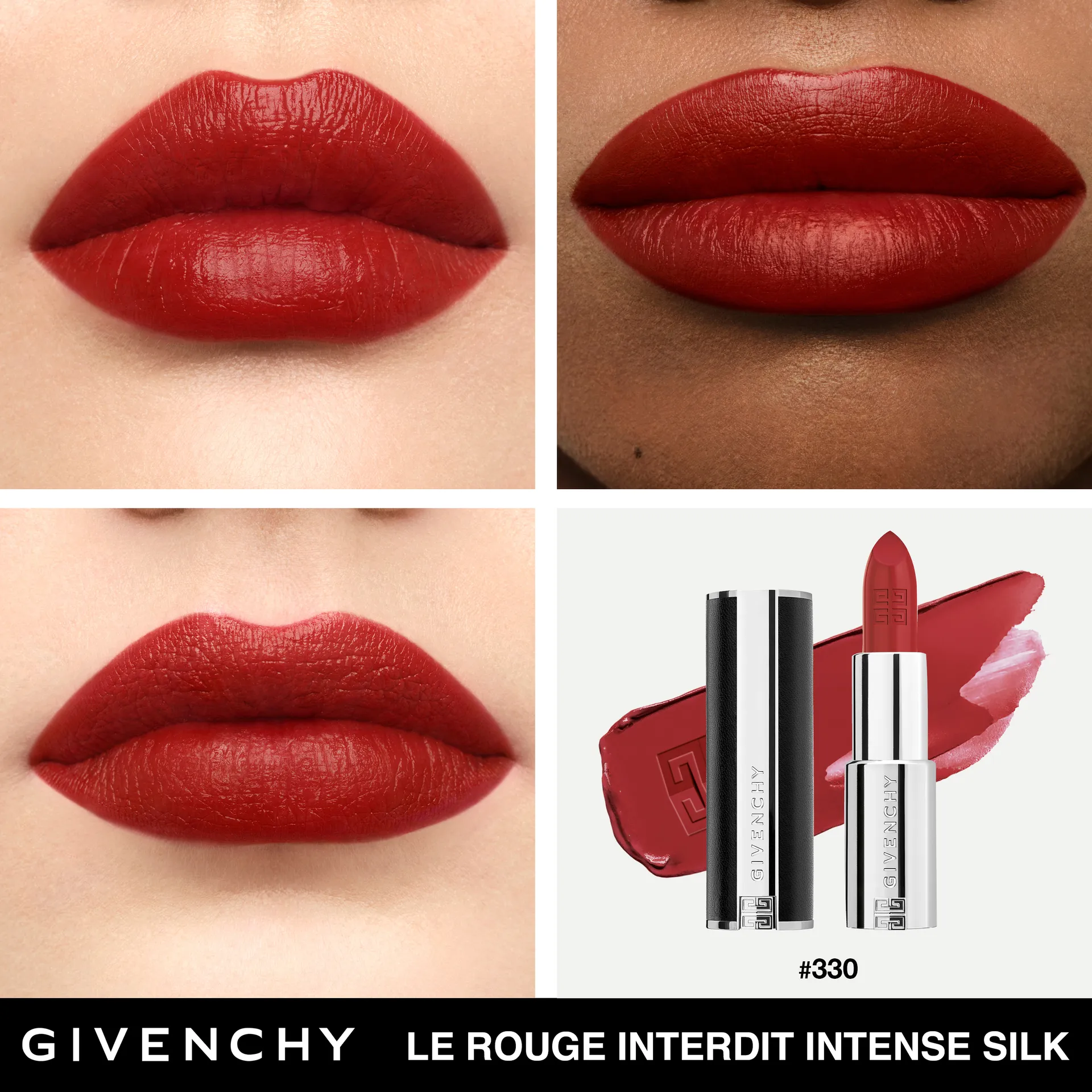 Le Rouge Interdit Intense Silk Сияющая полуматовая губная помада