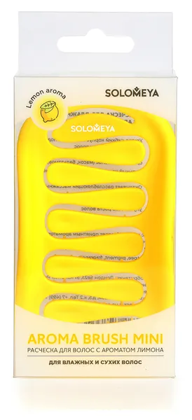 Aroma Brush for Wet&Dry hair Lemon mini Арома-расческа для сухих и влажных волос с ароматом лимона мини