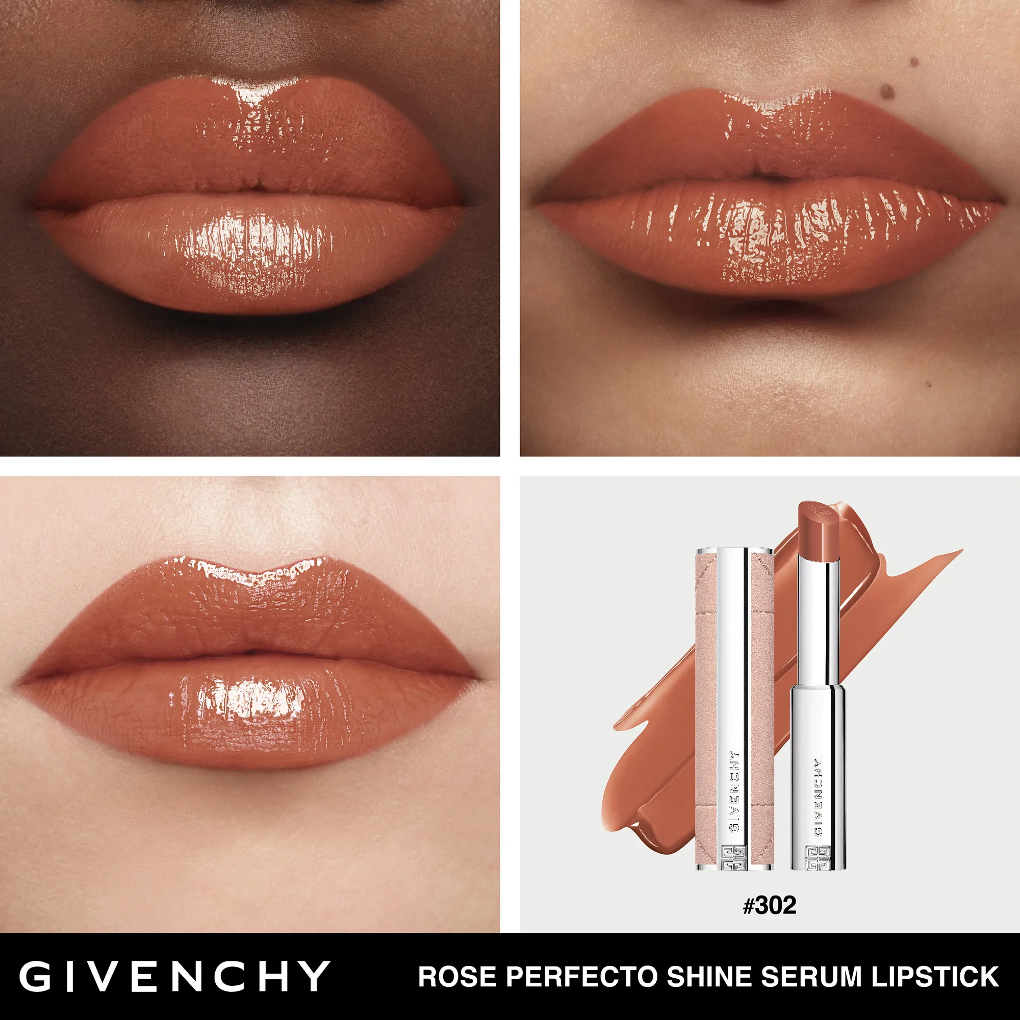 Rose Perfecto Shine Serum Lipstick Ухаживающая помада-сыворотка для сияния губ  