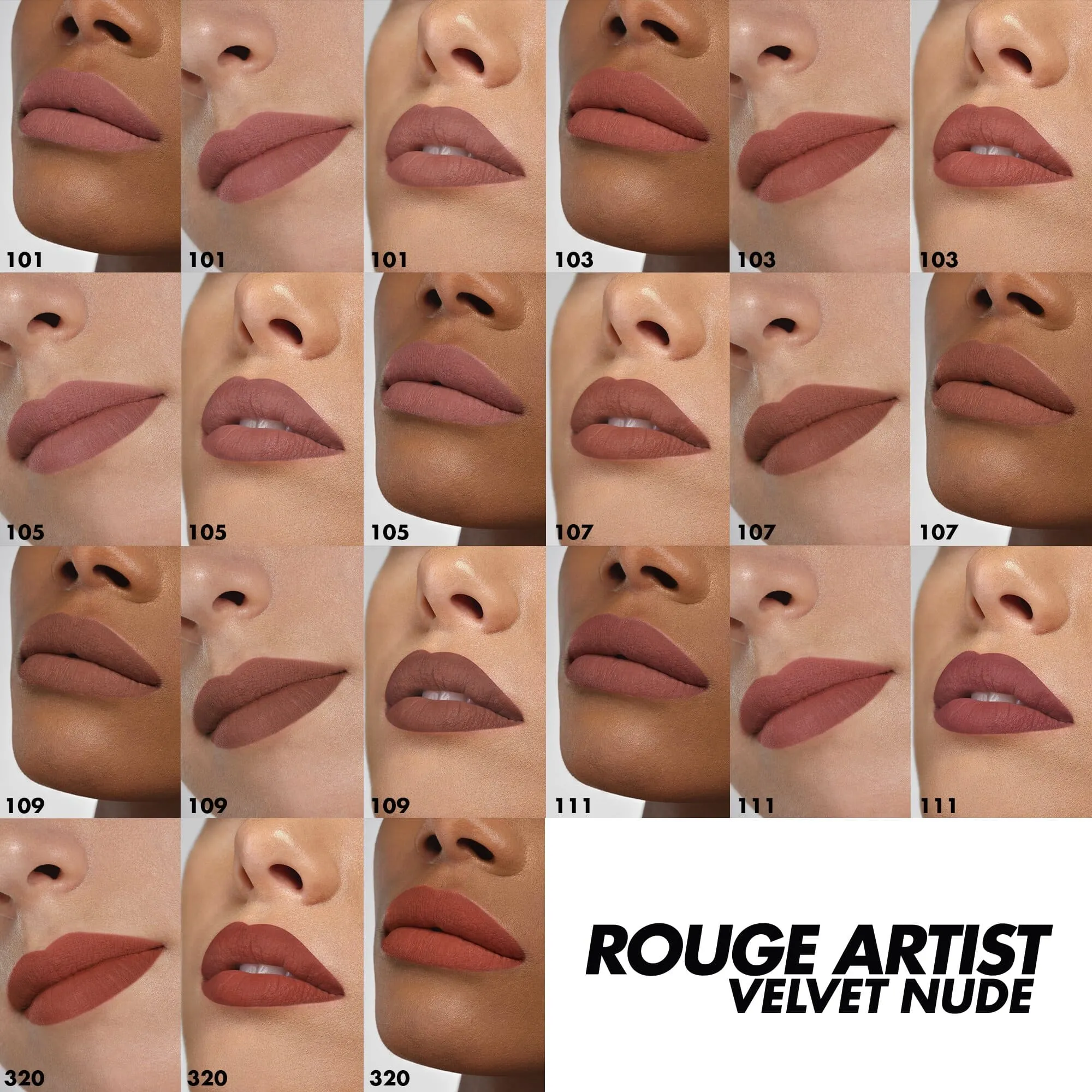 ROUGE ARTIST VELVET NUDE Помада для губ