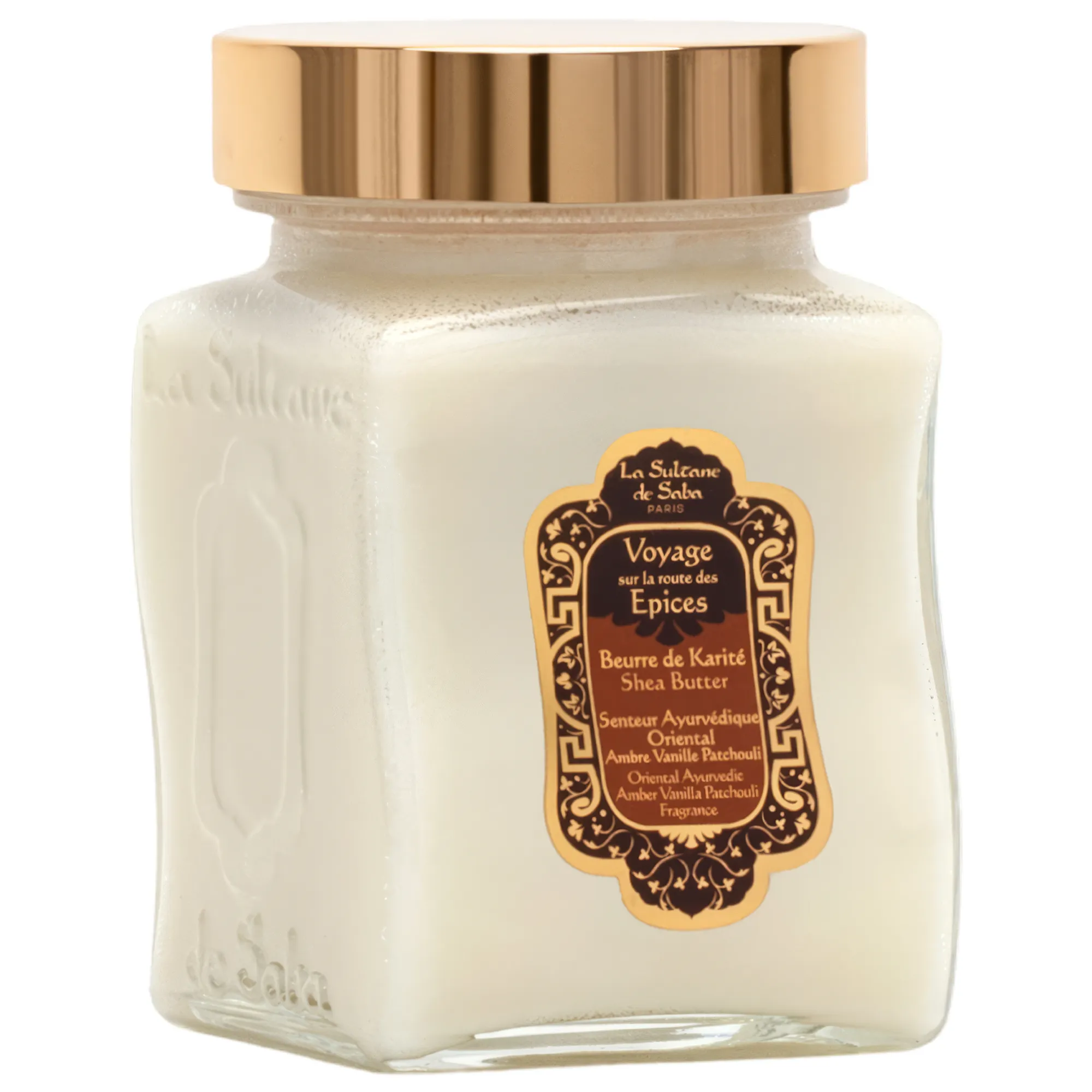 Масло карите для тела и волос амбра, ваниль и пачули