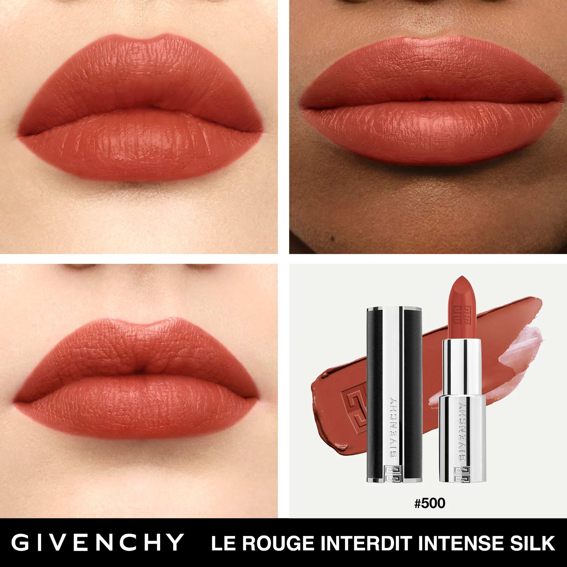 Le Rouge Interdit Intense Silk Сияющая полуматовая губная помада