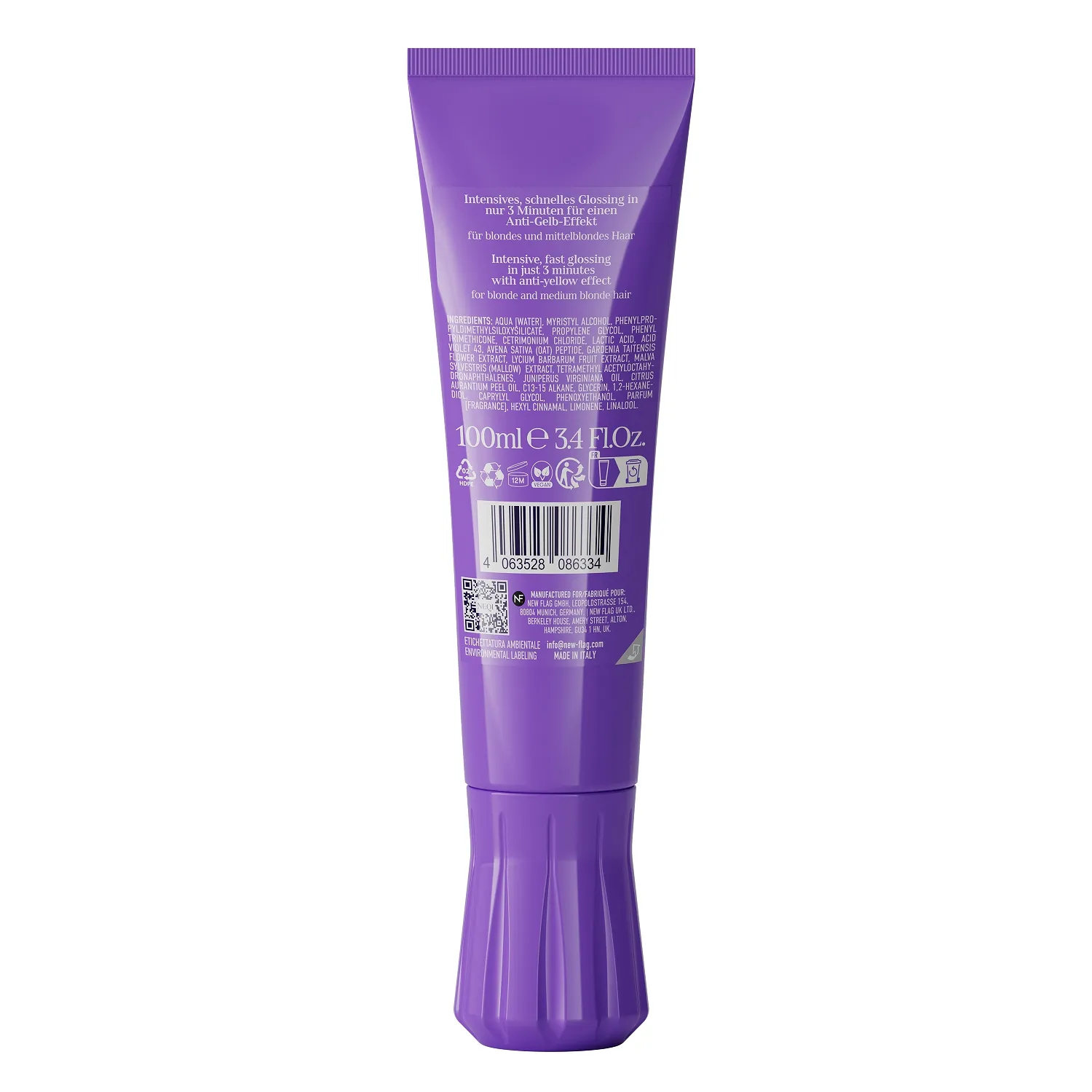 Blonde Brilliance Treatment Смываемый флюид-блеск для светлых волос с анти-желтым эффектом