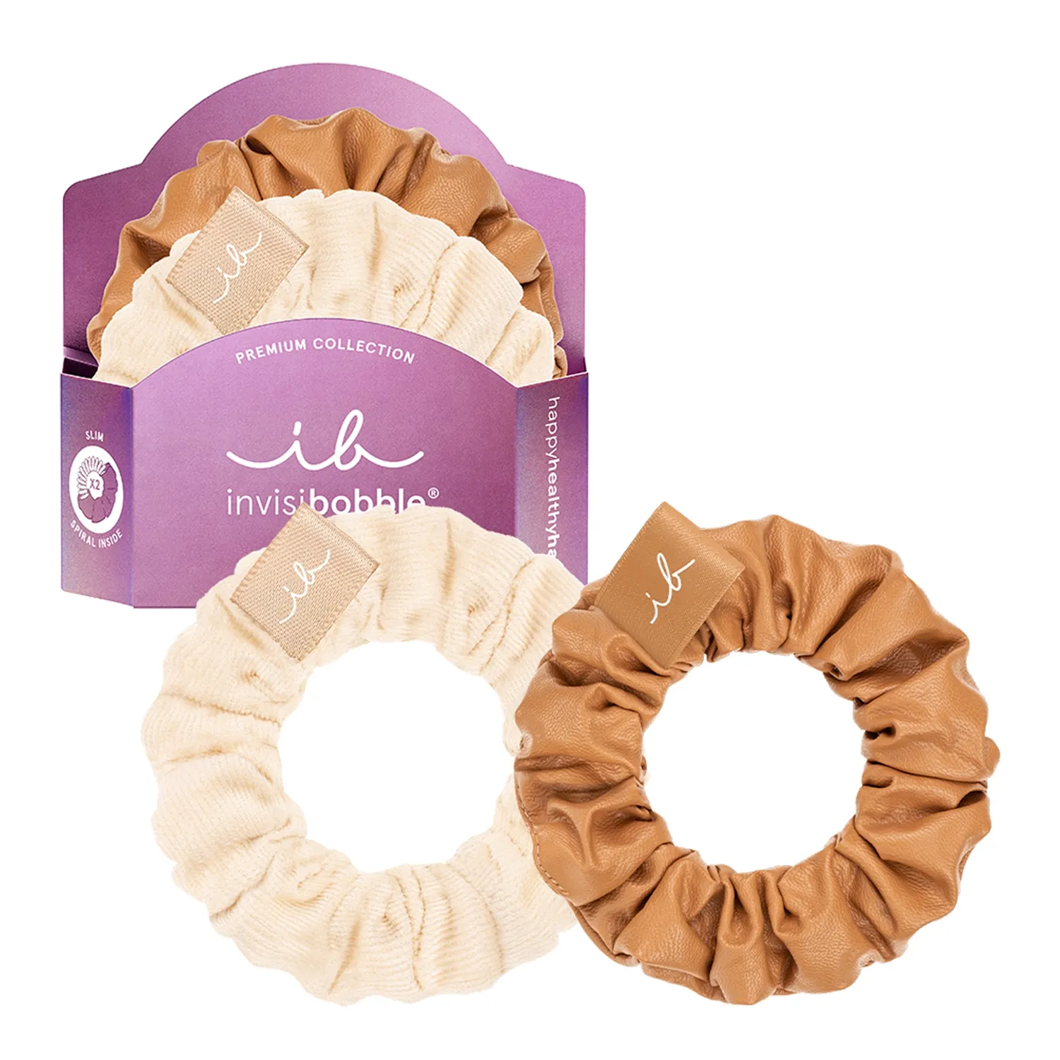 Sprunchie Slim Premium Crème de Caramel Резинка-браслет для волос