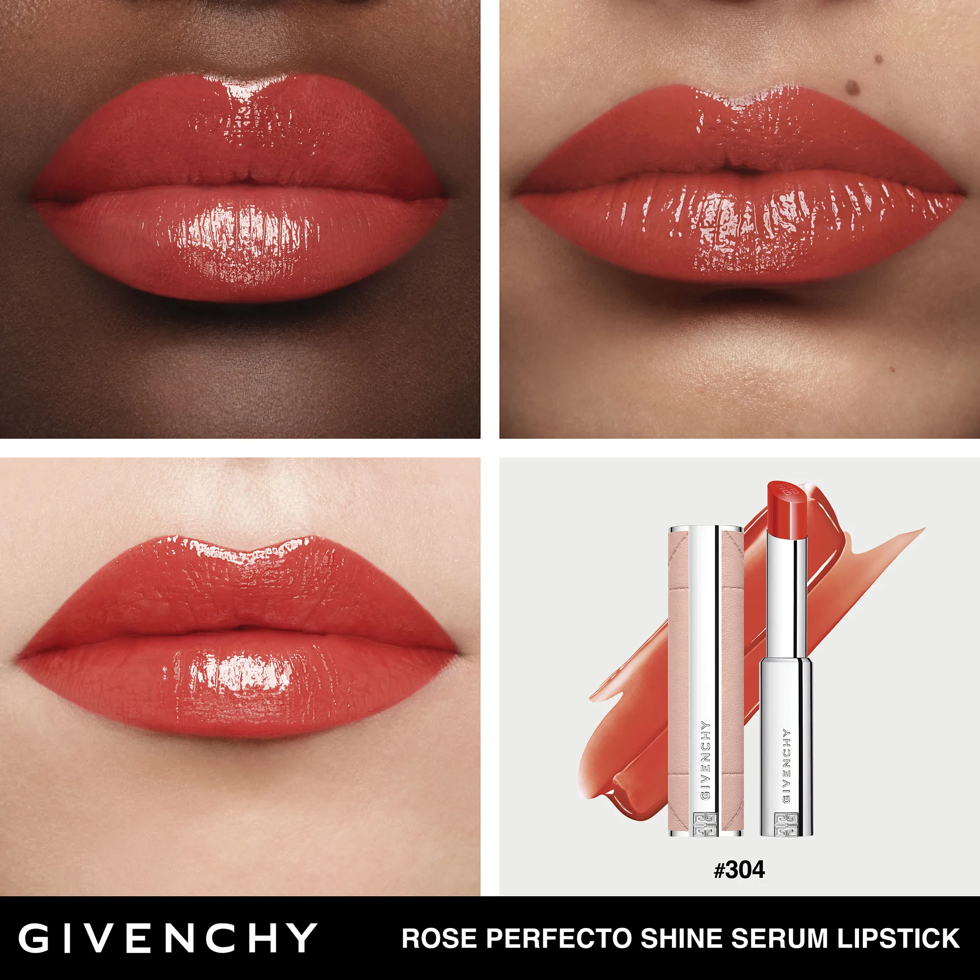 Rose Perfecto Shine Serum Lipstick Ухаживающая помада-сыворотка для сияния губ