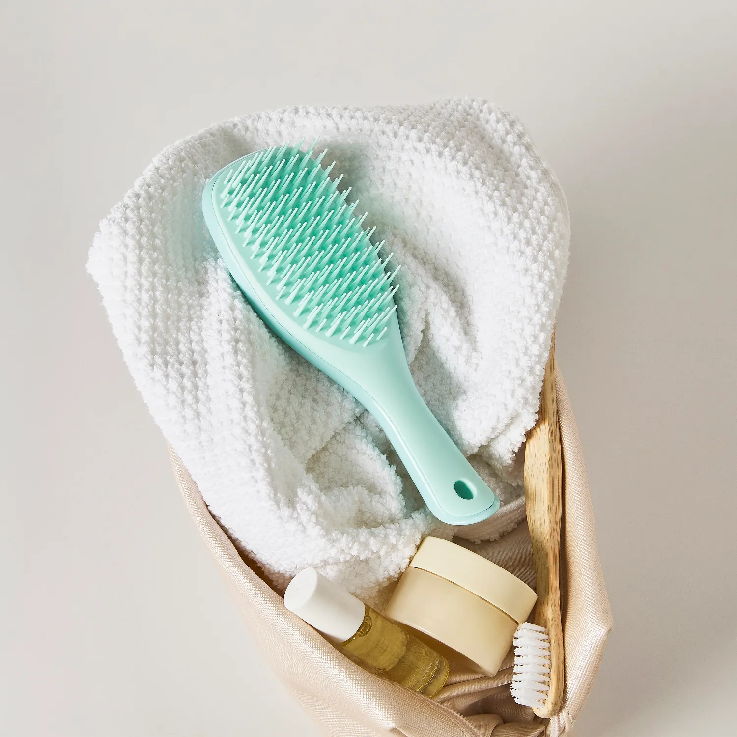 THE ULTIMATE DETANGLER MINI FINE & FRAGILE JADE LAGOON Расческа в мини-формате