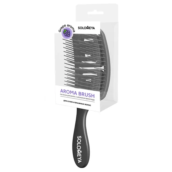 Wet Detangler Brush Rectangular Grape Расческа для сухих и влажных волос с ароматом винограда
