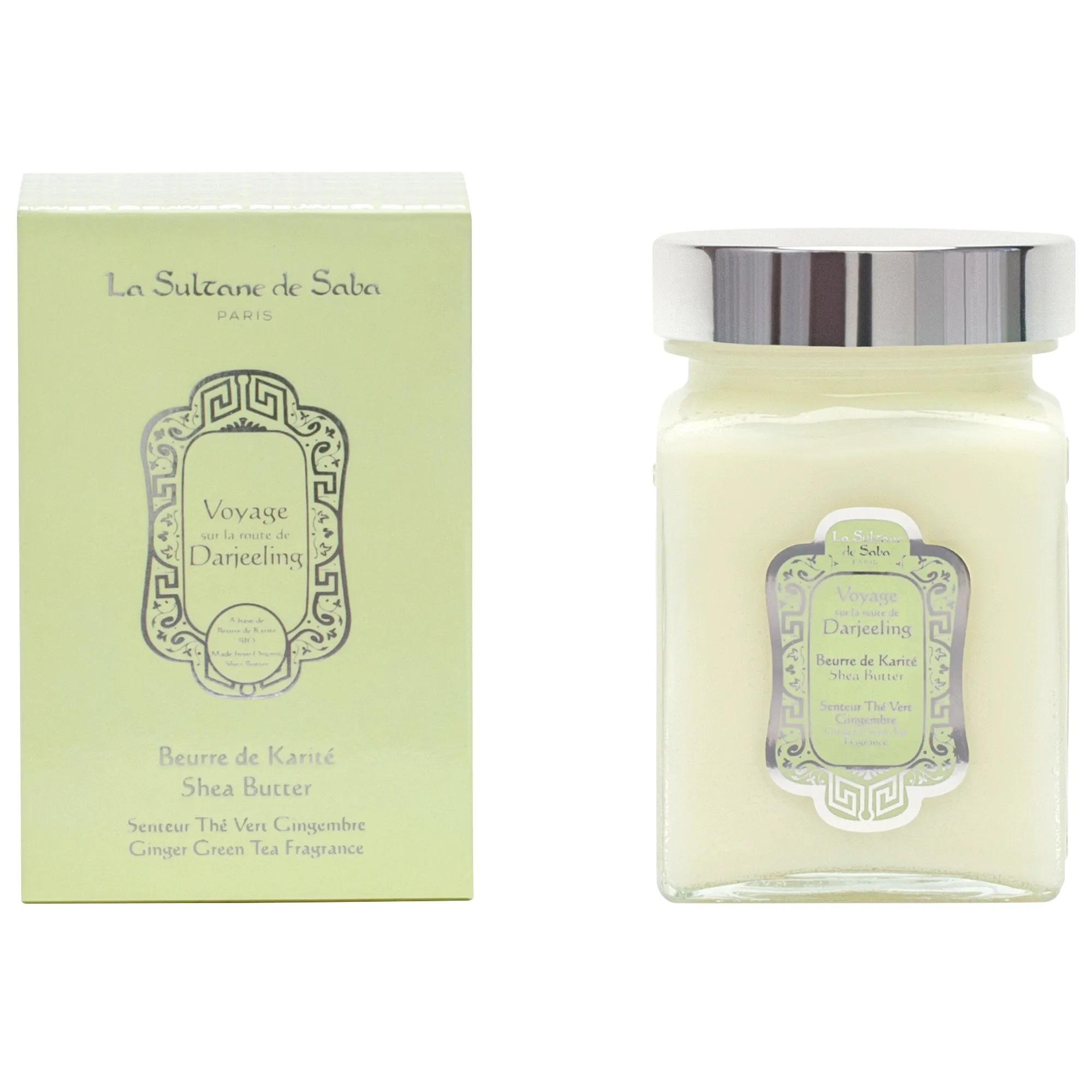 Масло карите для тела и волос зеленый чай и имбирь