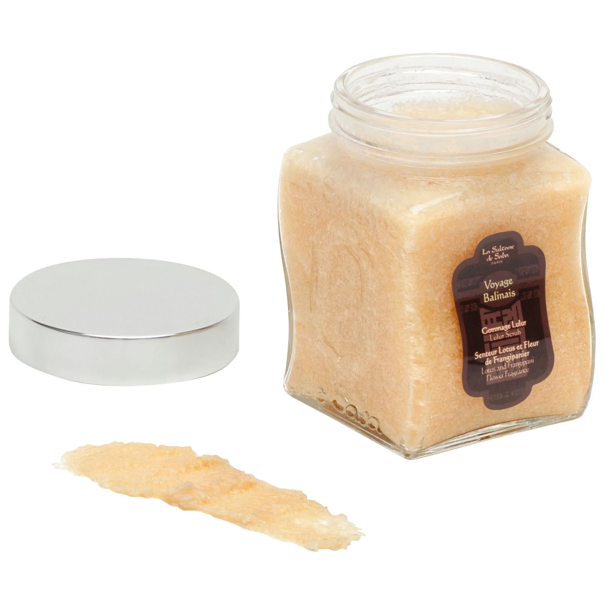 Кокосово-рисовый гоммаж  лотос и франжипани