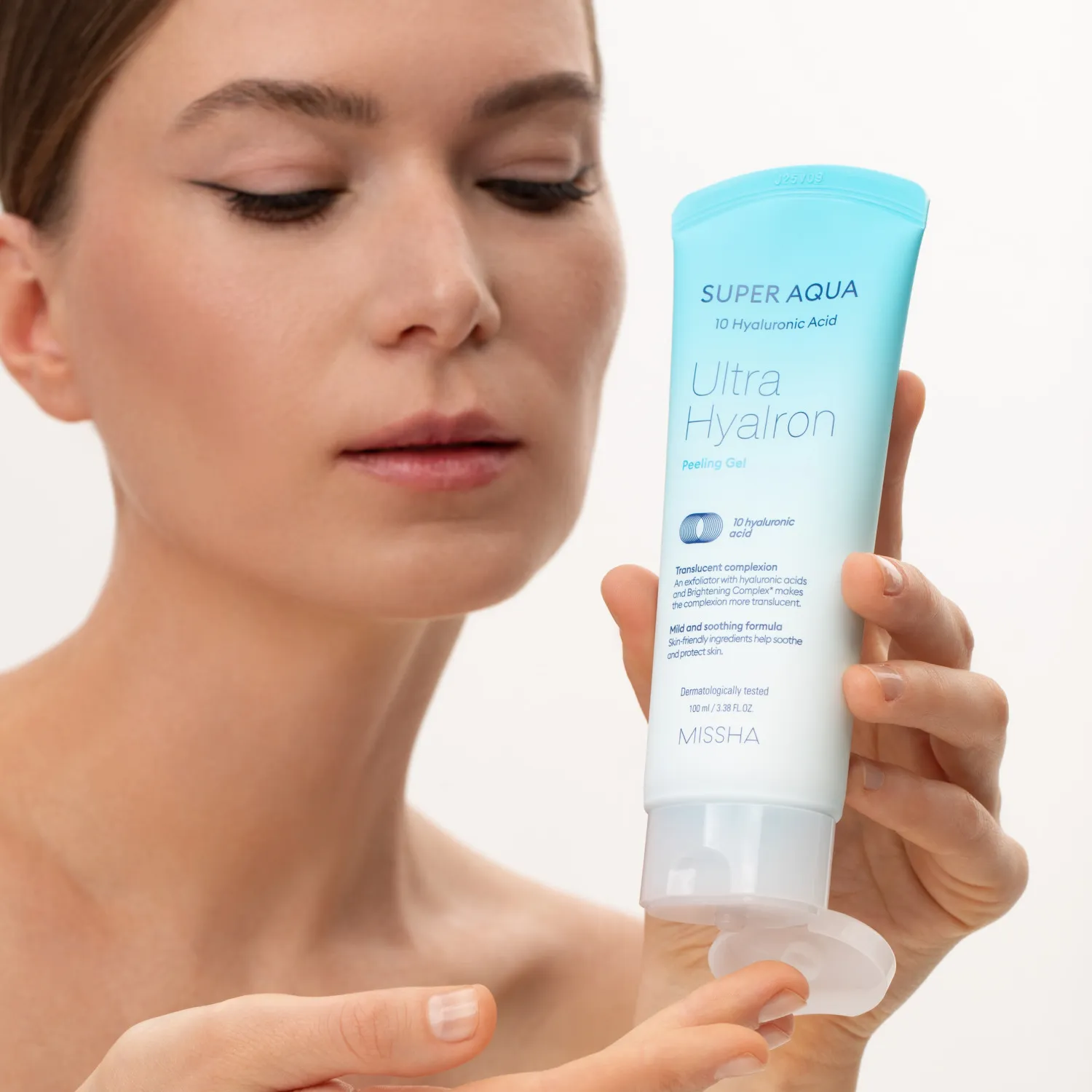 Super Aqua Ultra Hyalron Гель-скатка пилинг с кислотами