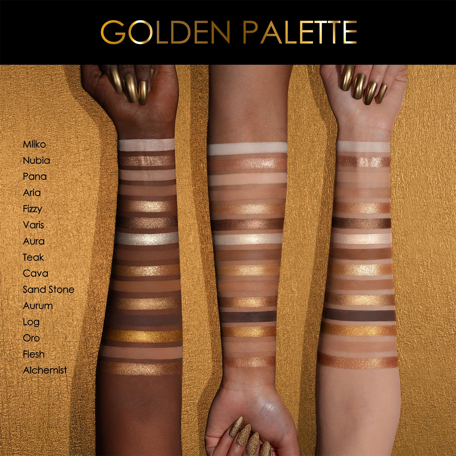 GOLDEN EYESHADOW PALETTE Палетка теней