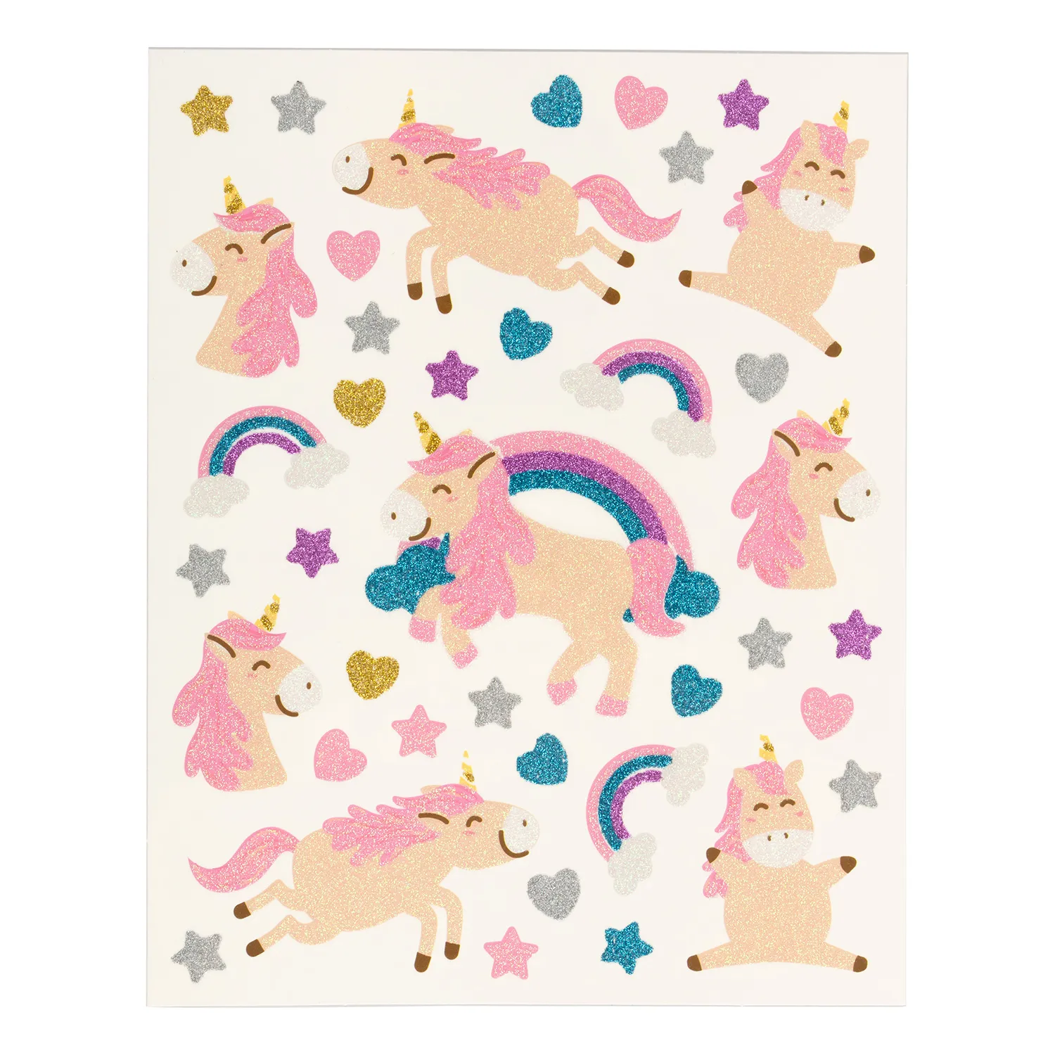 Блестящие тату единорог