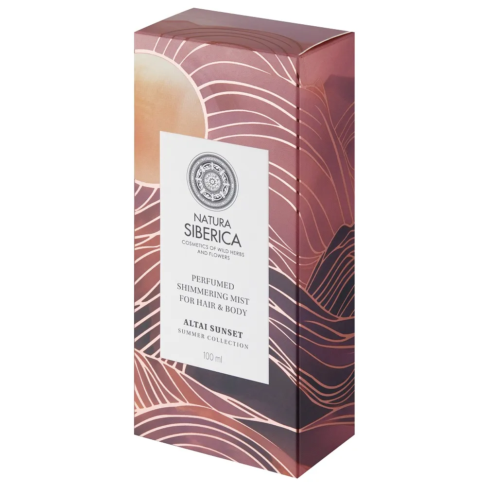 Summer Collection  Увлажняющий парфюмированный мист для волос и тела с розовым шиммером