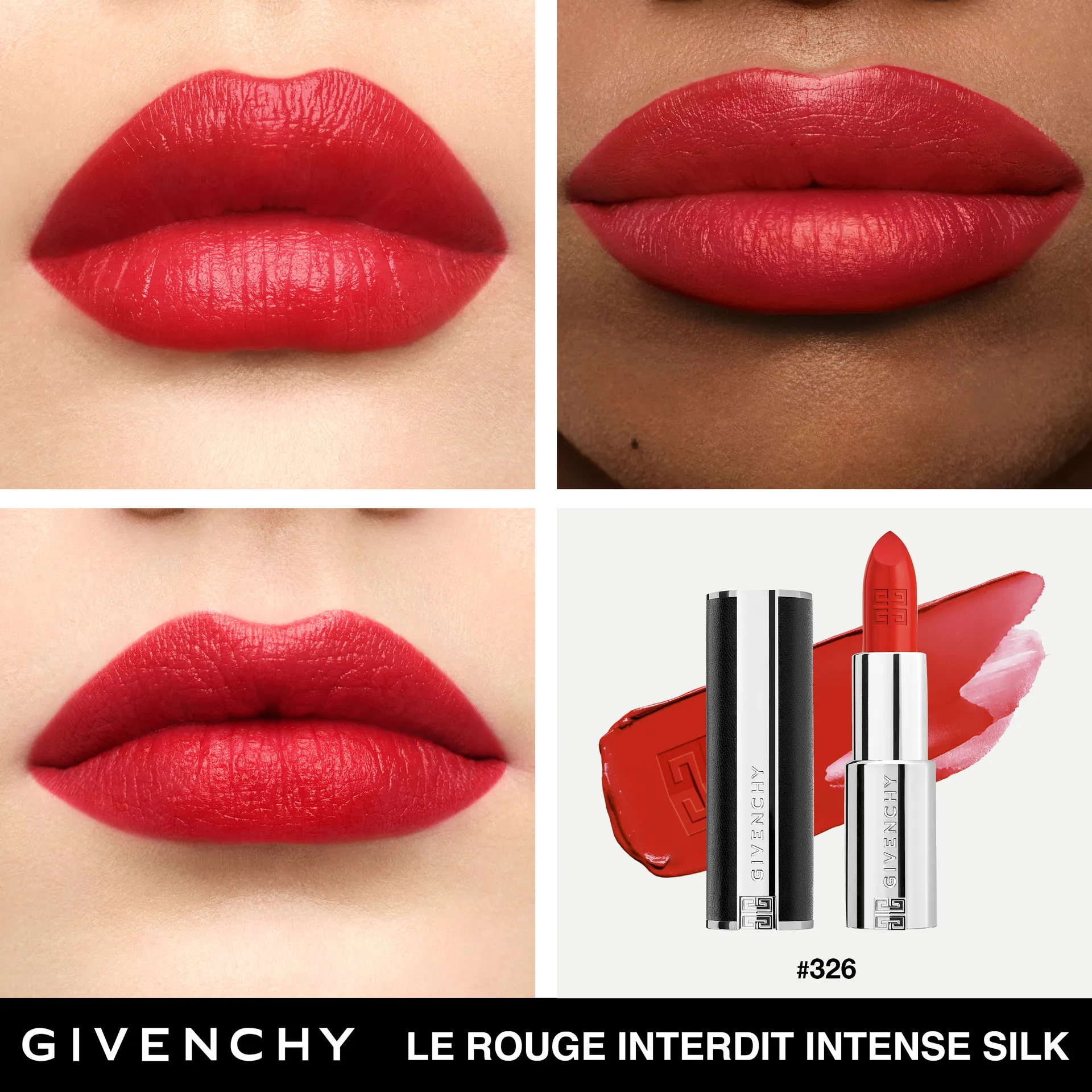 Le Rouge Interdit Intense Silk Сияющая полуматовая губная помада