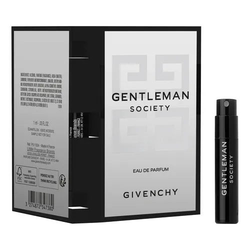 GIVENCHY GENTLEMAN SOCIETY Сэмпл Парфюмерная вода, 1 мл GIVENCHY GENTLEMAN SOCIETY Сэмпл Парфюмерная вода, 1 мл