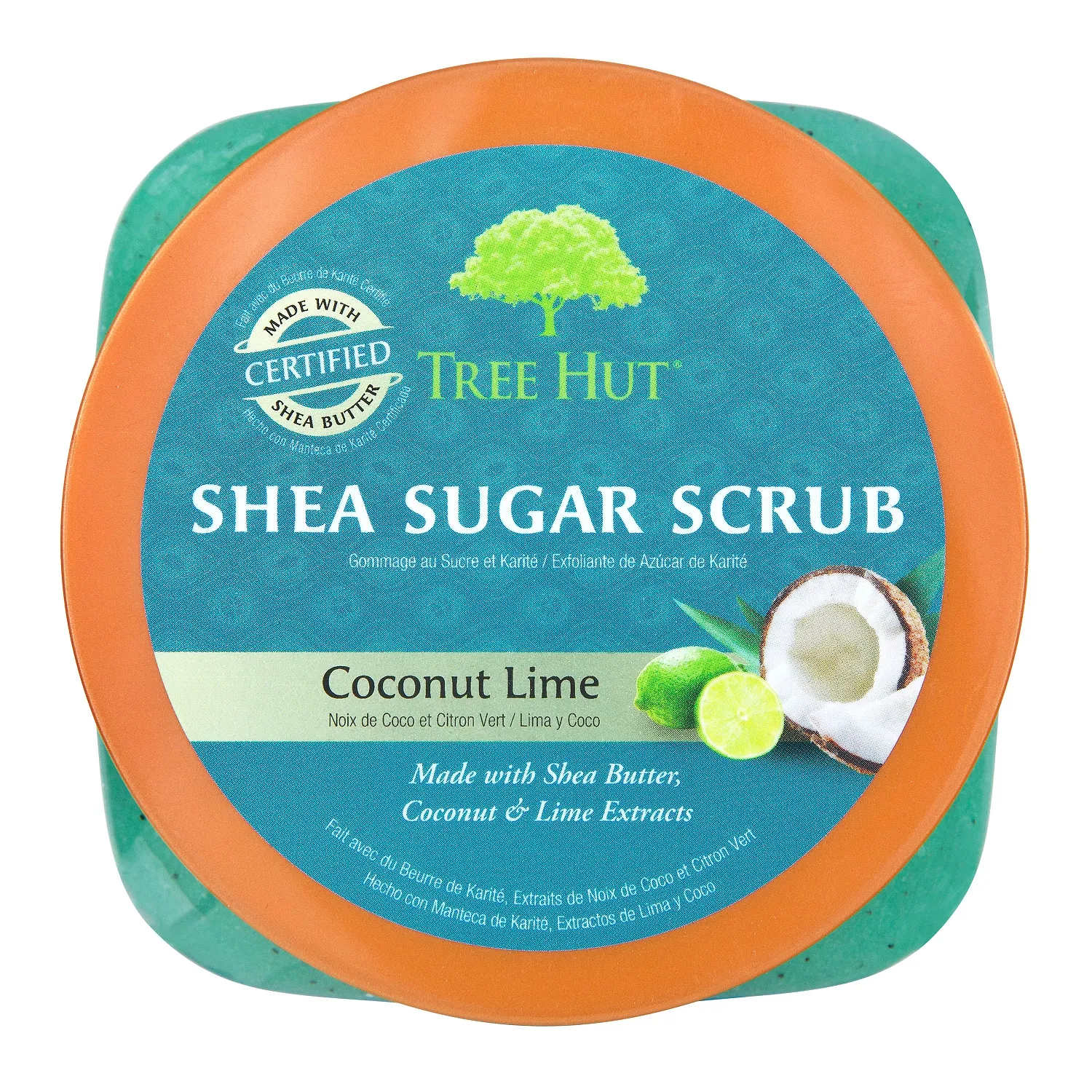 Coconut Lime Сахарный скраб для тела с ароматом кокоса и лайма
