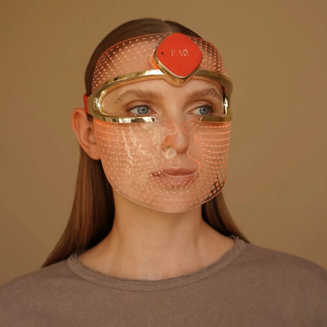 Ультралегкая LED-маска FAQ™ 201 с 3 типами LED-света для молодости вашей кожи