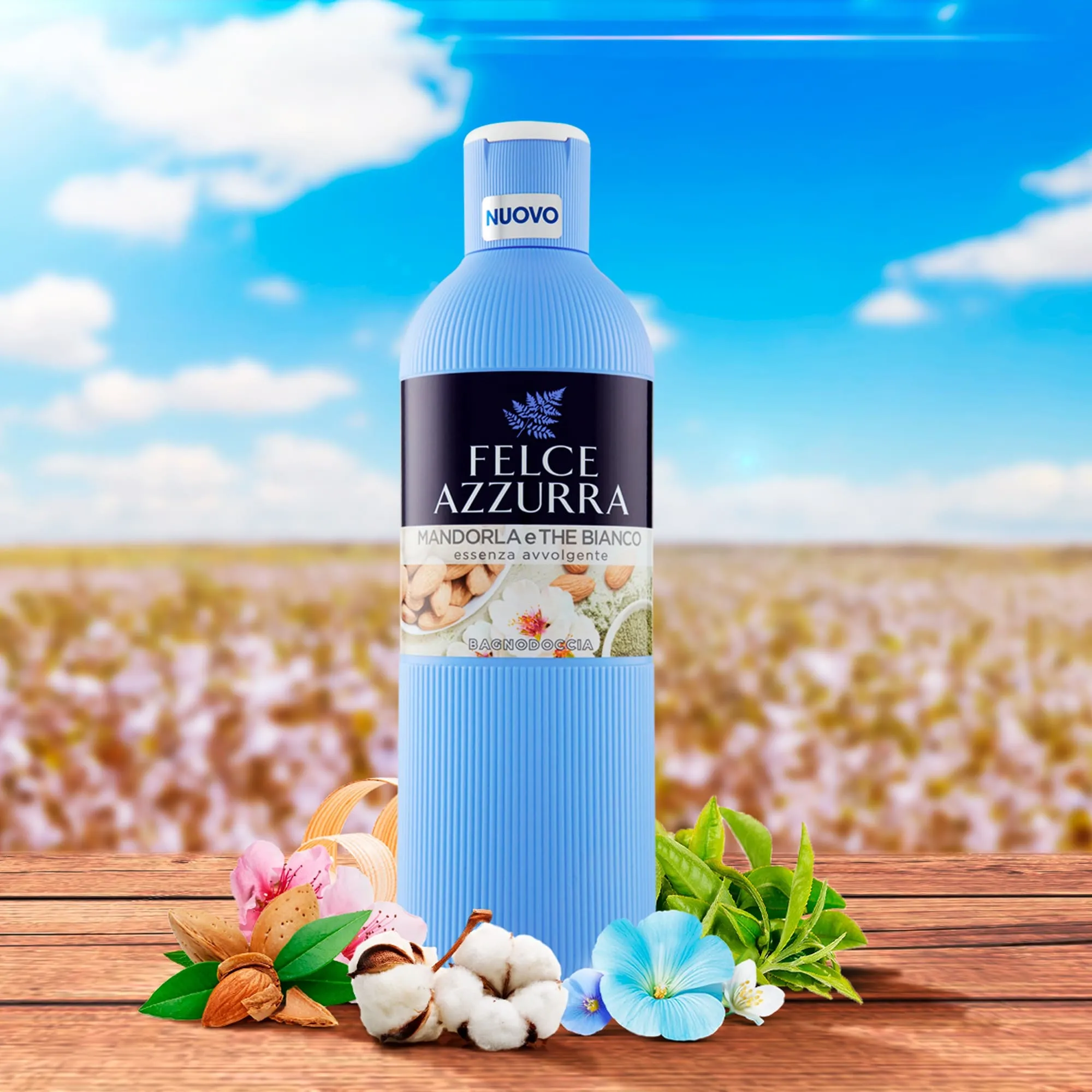 Bodywash Almond and White Tea Парфюмированный гель для ванны и душа обволакивающий аромат миндаль и белый чай