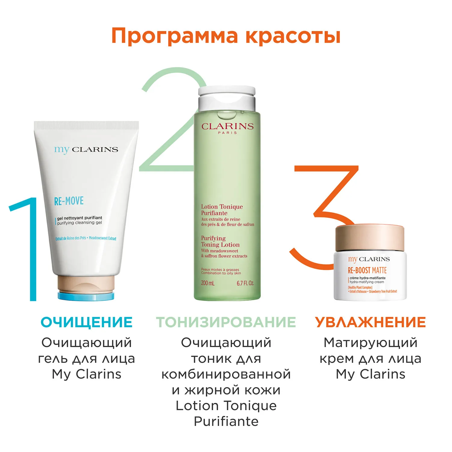 My Clarins Матирующий крем для лица