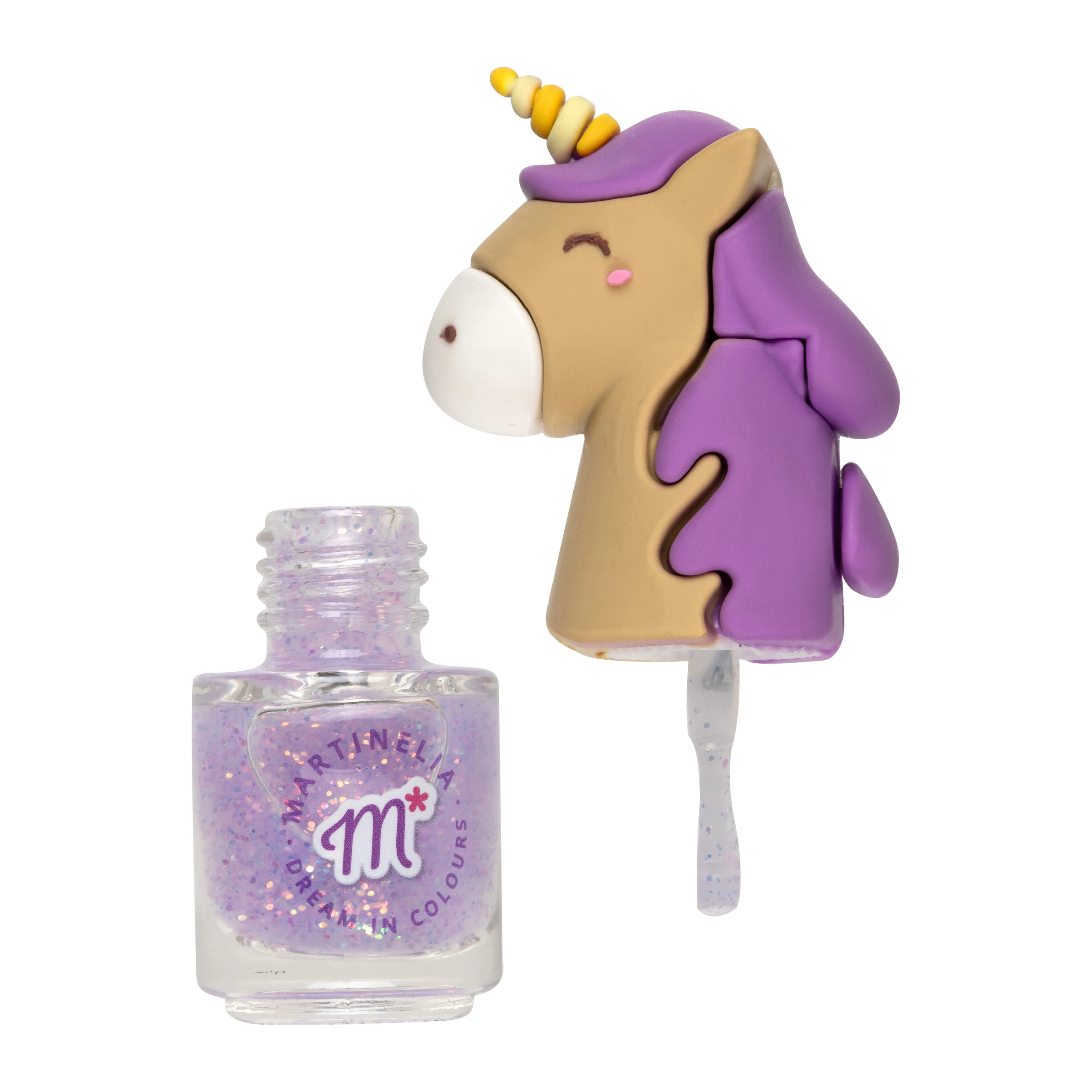 Лак для ногтей фиолетовый единорог