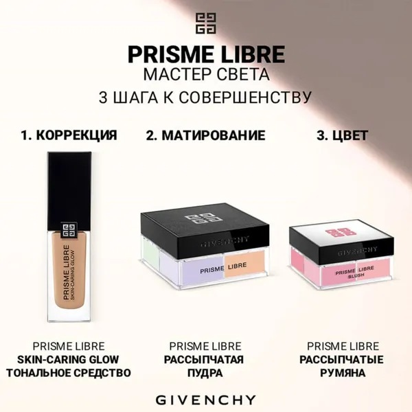 Prisme Libre Blush Рассыпчатые четырехцветные румяна для лица