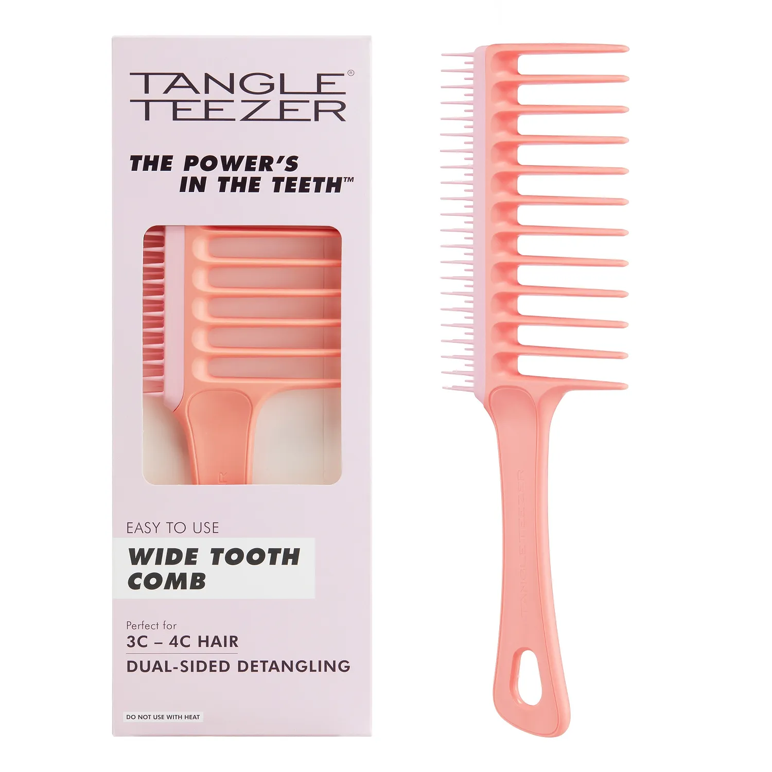 WIDE TOOTH COMB MANGO PINK Расческа-Гребень