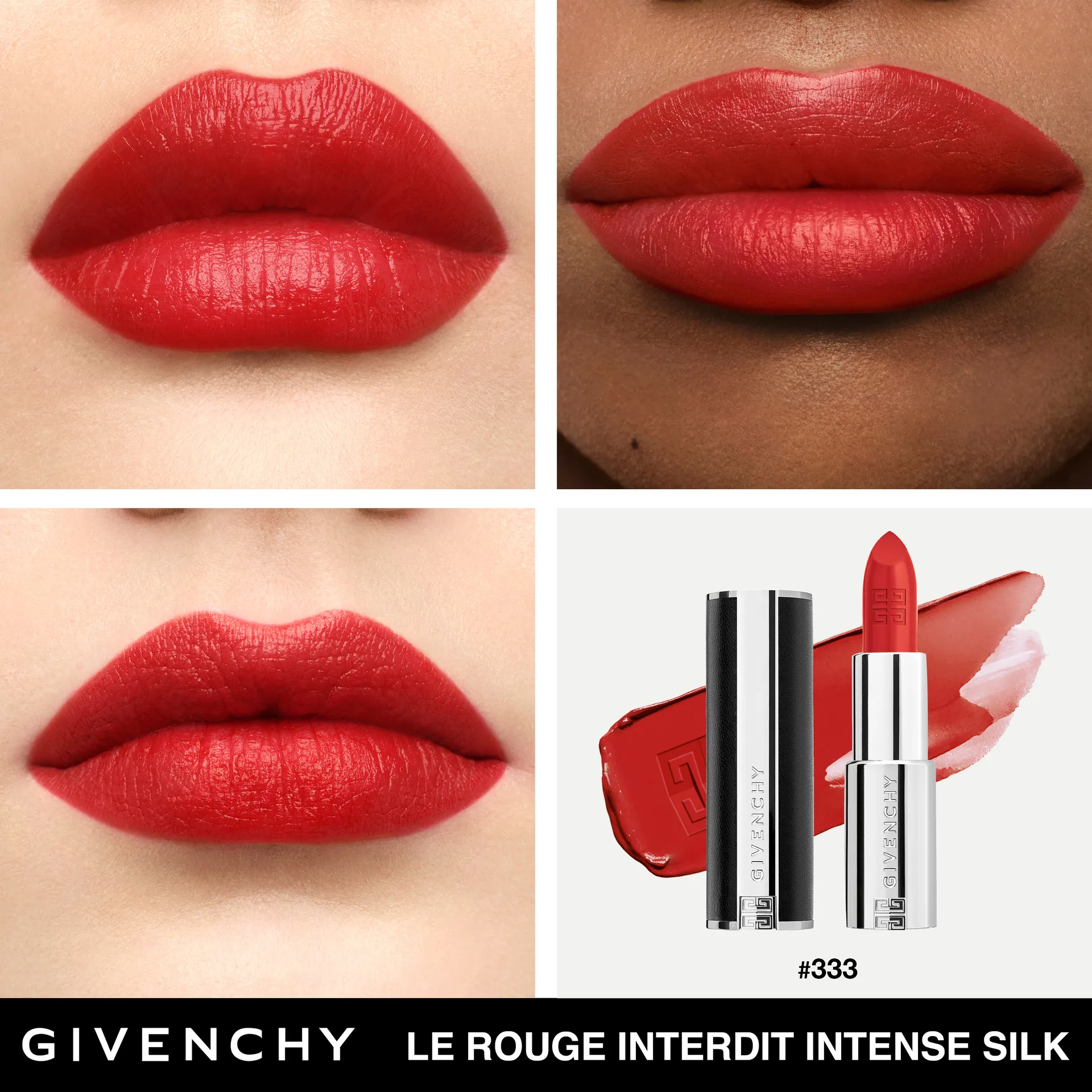 Le Rouge Interdit Intense Silk Сияющая полуматовая губная помада
