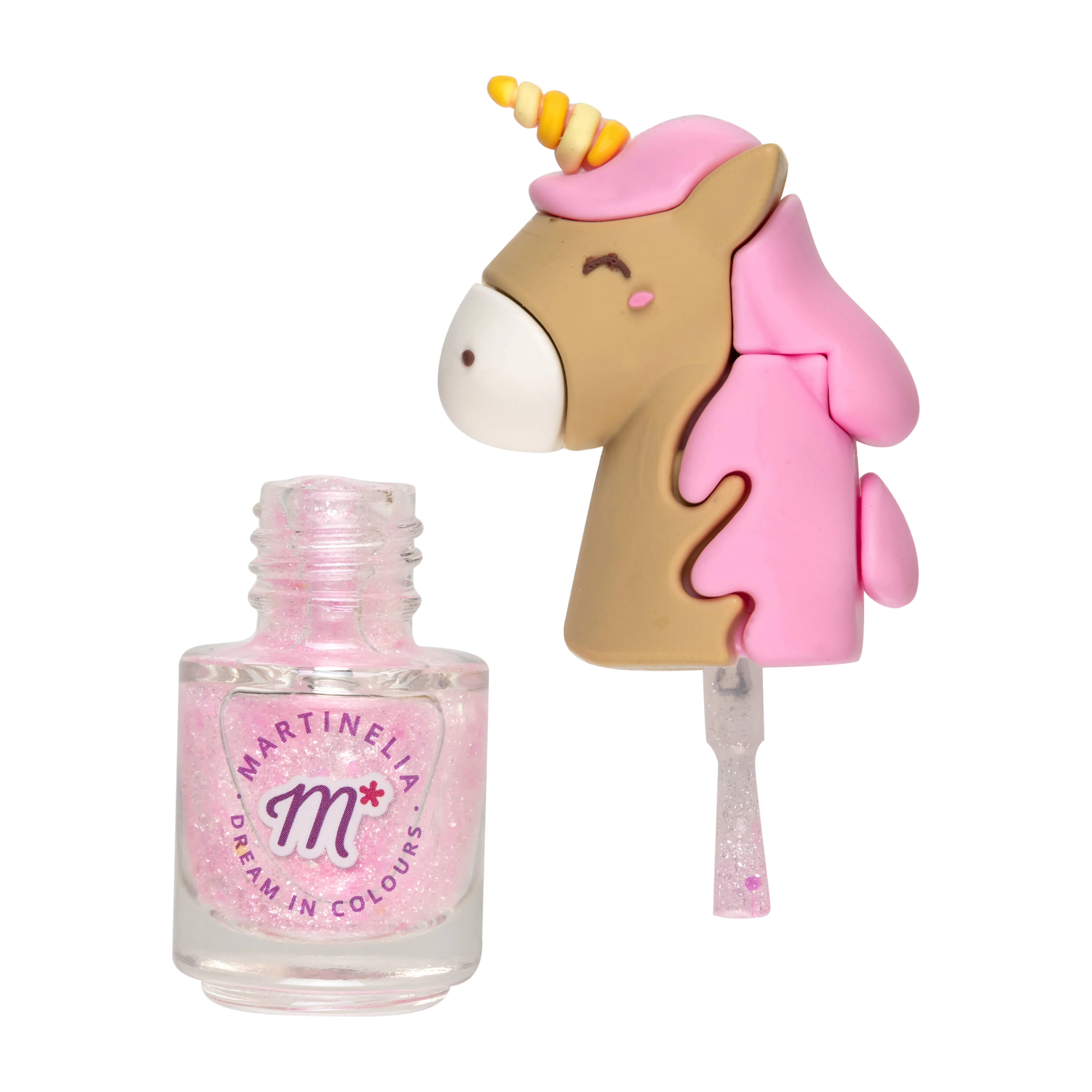 Лак для ногтей розовый единорог