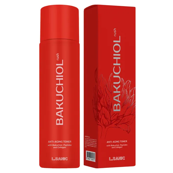 Антивозрастной омолаживающий тонер с бакучиолом, пептидами и коллагеном