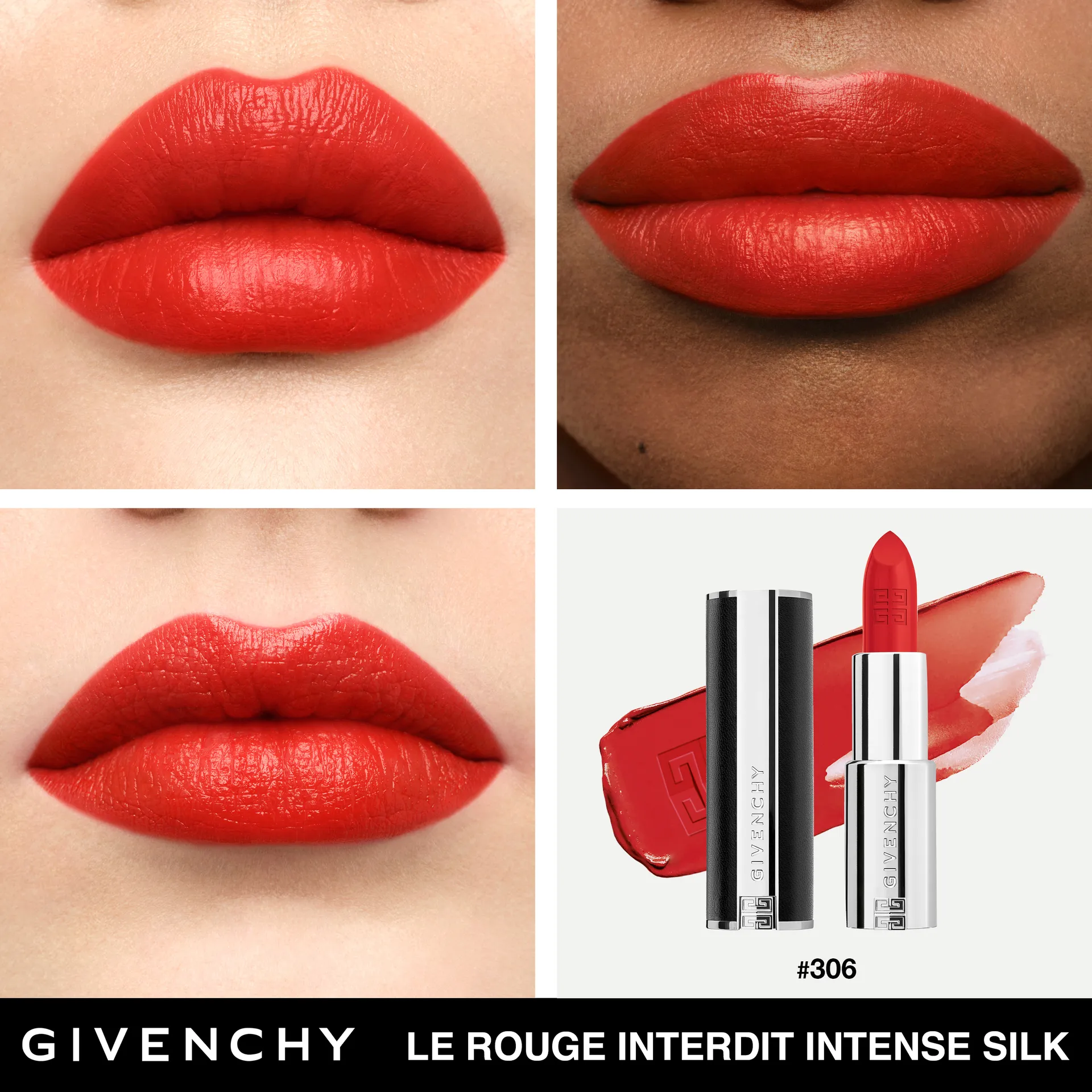 Le Rouge Interdit Intense Silk Сияющая полуматовая губная помада