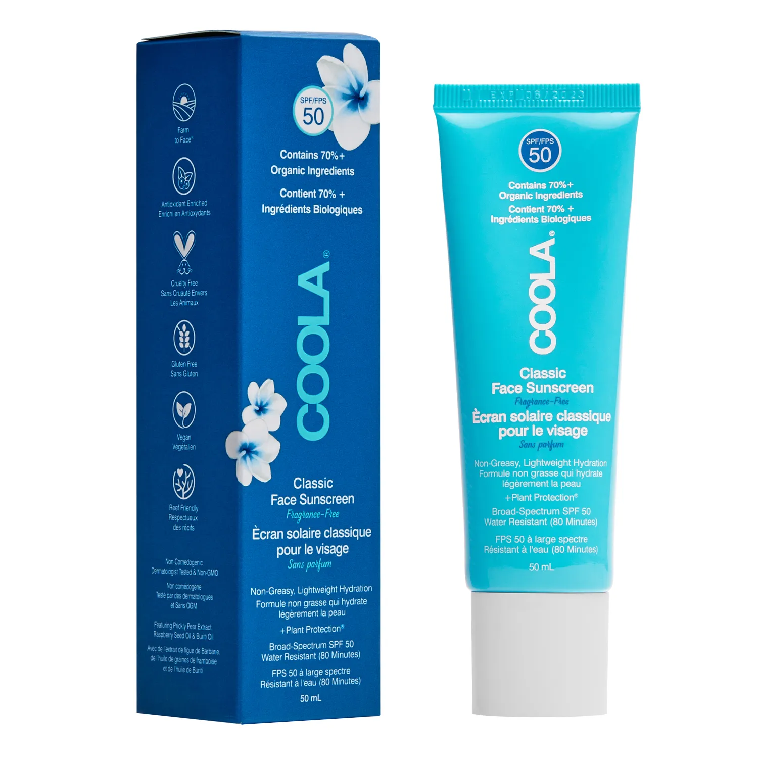 Солнцезащитный крем для лица без запаха SPF50