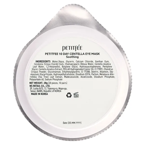 10 Day Патчи успокаивающие гидрогелевые с центеллой азиатской